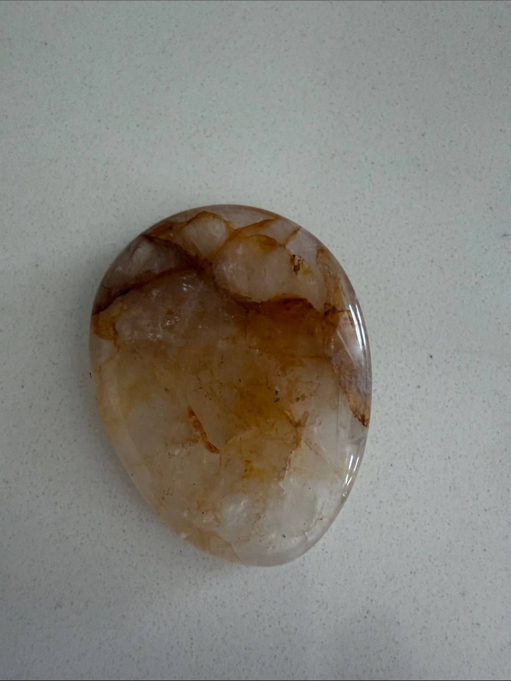 Beautiful Citrine “worry stone” or palm stone